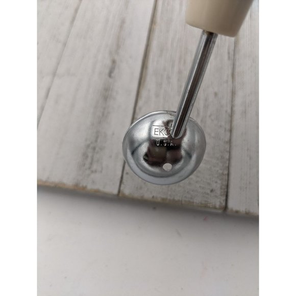 Ekco Multipurpose Food Garnishing Tool 7 3/4" Almond Handle Melon Chocolate - Picture 4 of 7